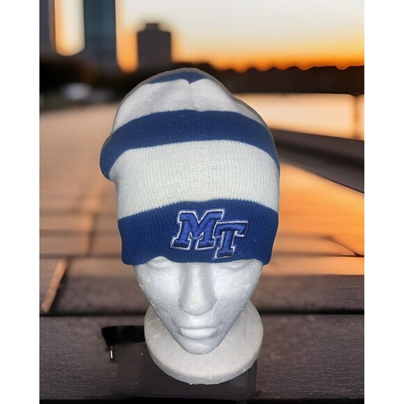 Middle Tennessee State University Raiders Striped Beanie The Game Brand Unisex - Picture 1 of 5